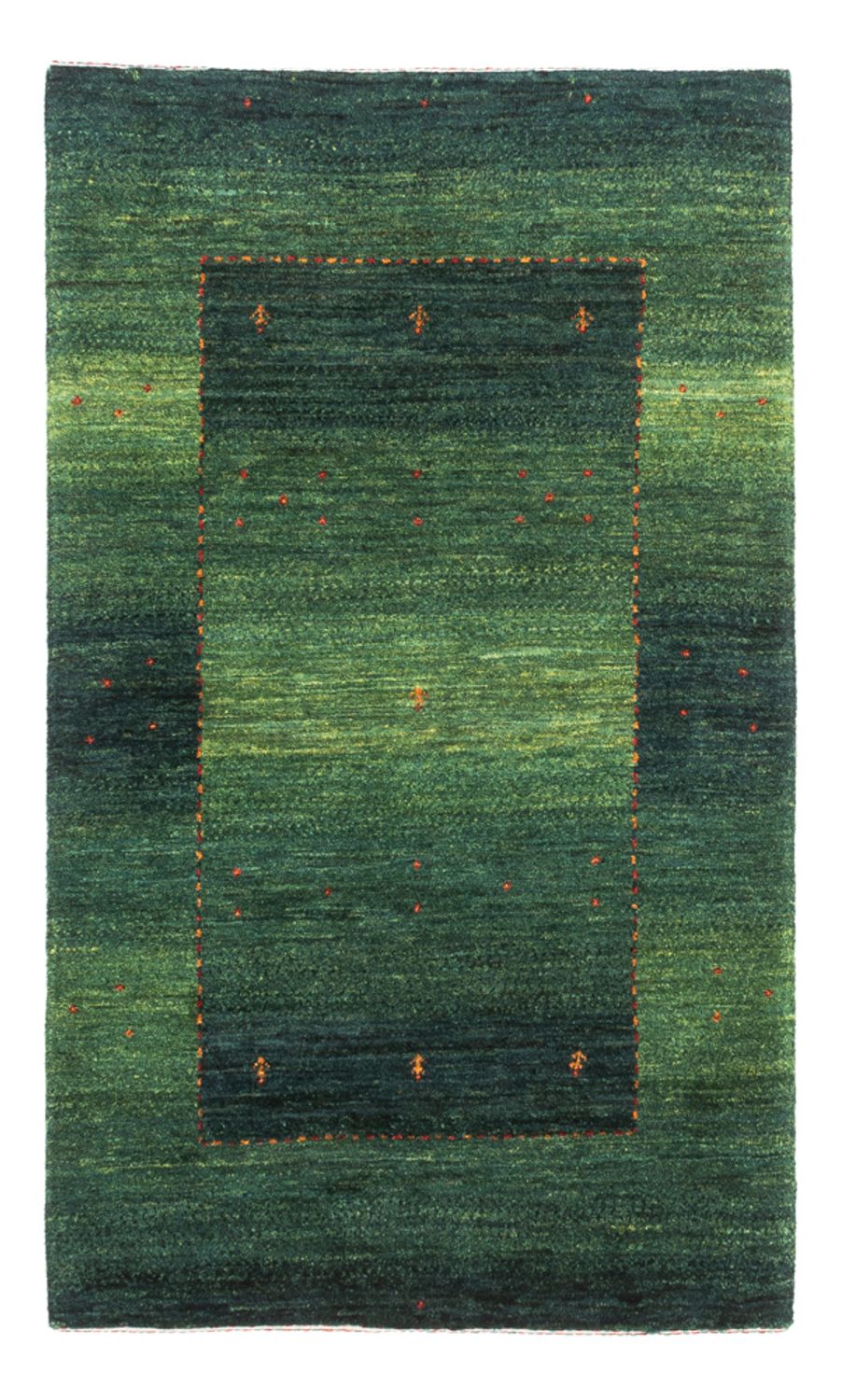 Gabbeh Tæppe - Loribaft Persisk - 128 x 80 cm - grøn