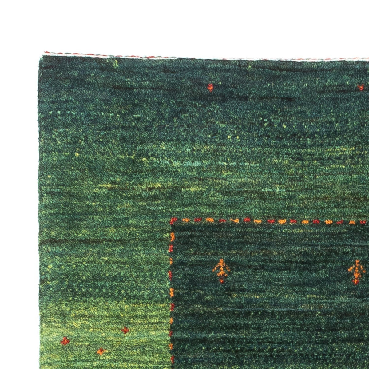 Gabbeh Tæppe - Loribaft Persisk - 128 x 80 cm - grøn