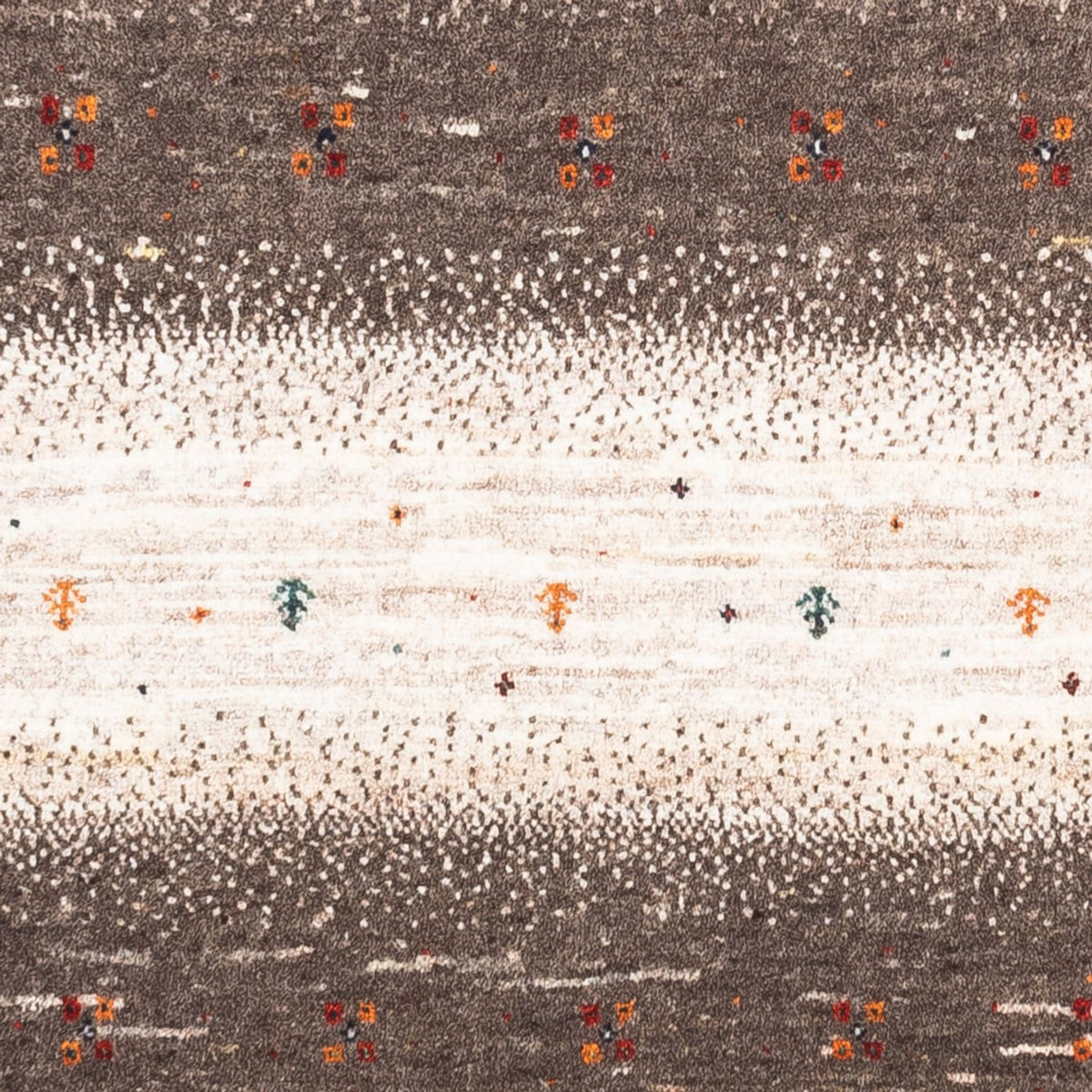 Gabbeh Tæppe - Loribaft Persisk - 127 x 82 cm - grå