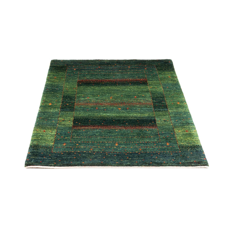 Gabbeh Tæppe - Loribaft Persisk - 125 x 86 cm - grøn