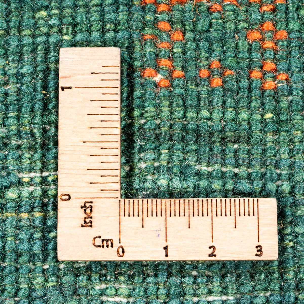 Gabbeh Tæppe - Loribaft Persisk - 120 x 76 cm - grøn