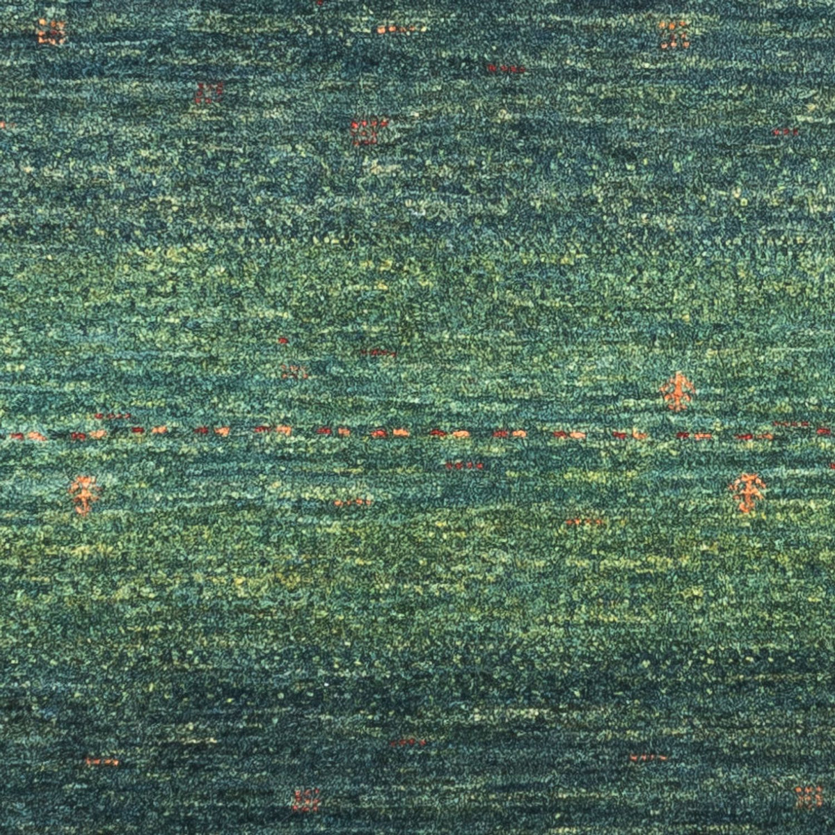 Gabbeh Tæppe - Loribaft Persisk - 123 x 78 cm - grøn