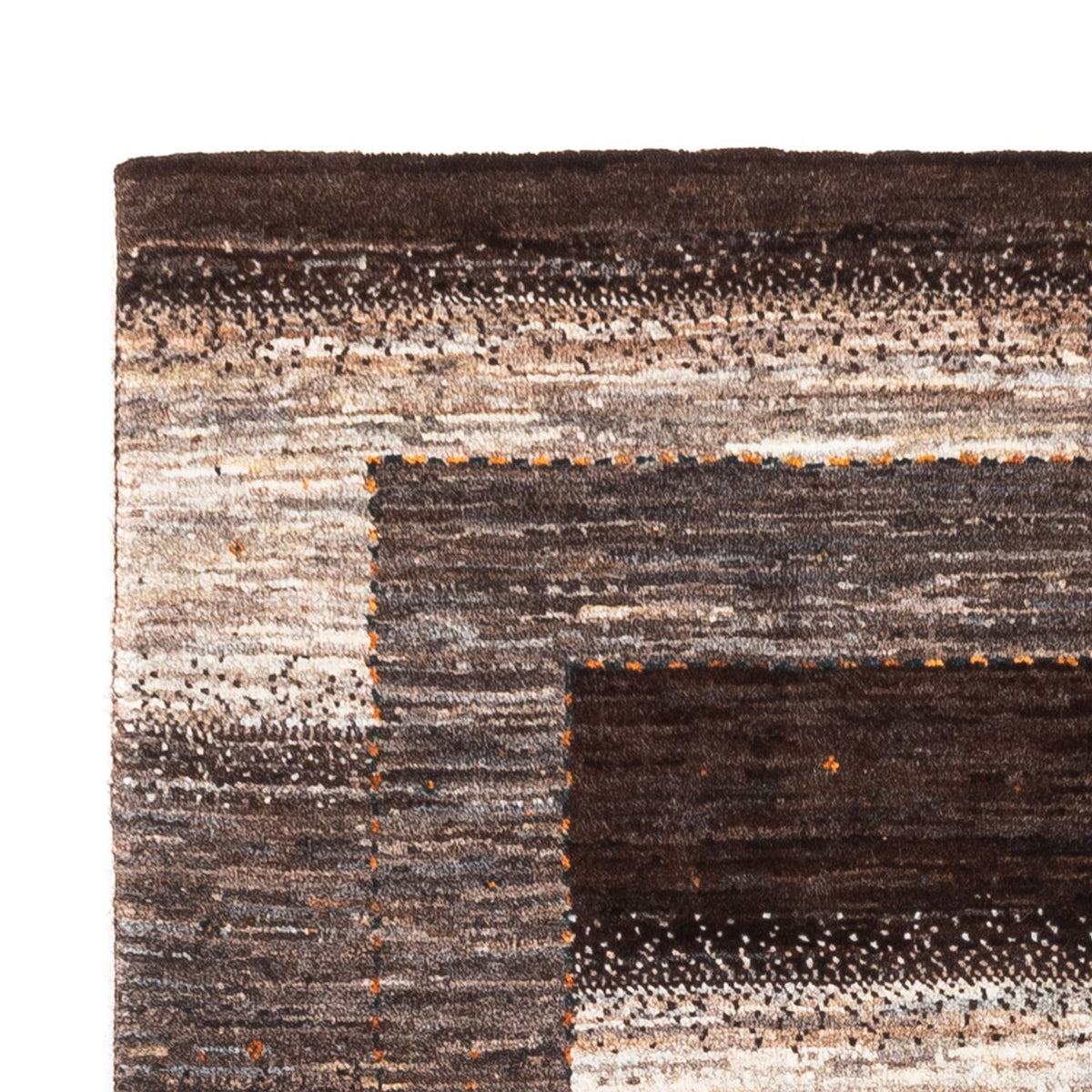 Gabbeh Tæppe - Loribaft Persisk - 123 x 84 cm - grå