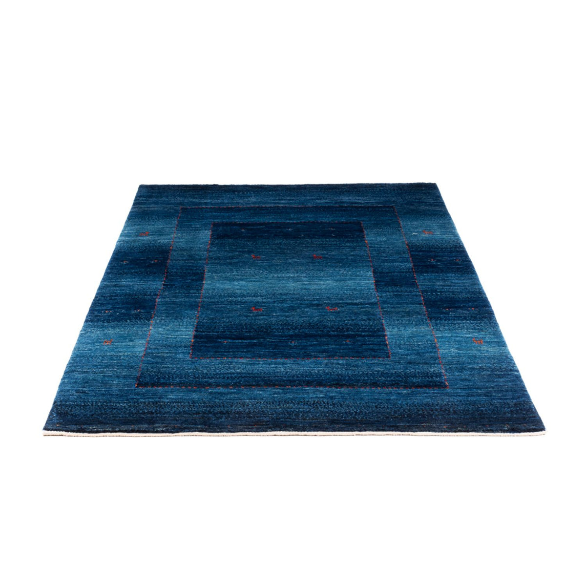 Gabbeh Tæppe - Loribaft Persisk - 181 x 128 cm - blå