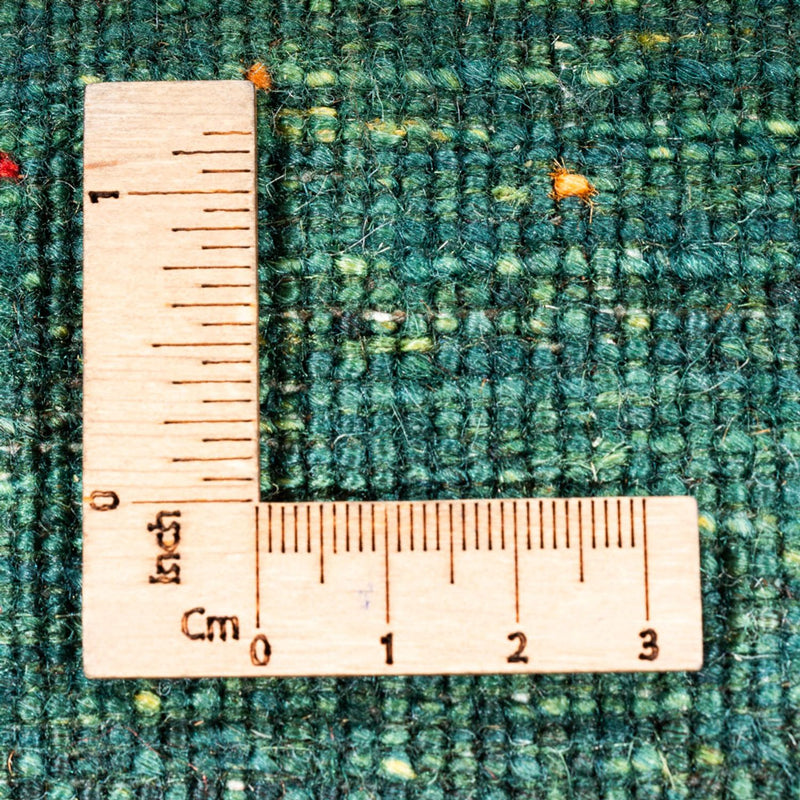 Gabbeh Tæppe - Loribaft Persisk - 147 x 100 cm - grøn