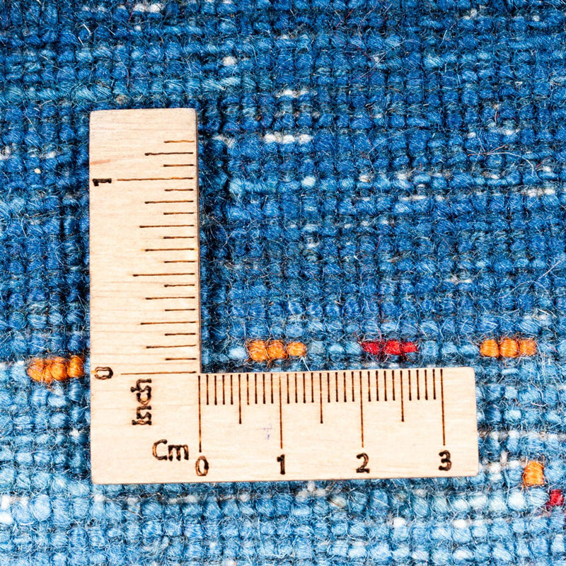 Gabbeh Tæppe - Loribaft Persisk - 145 x 101 cm - blå