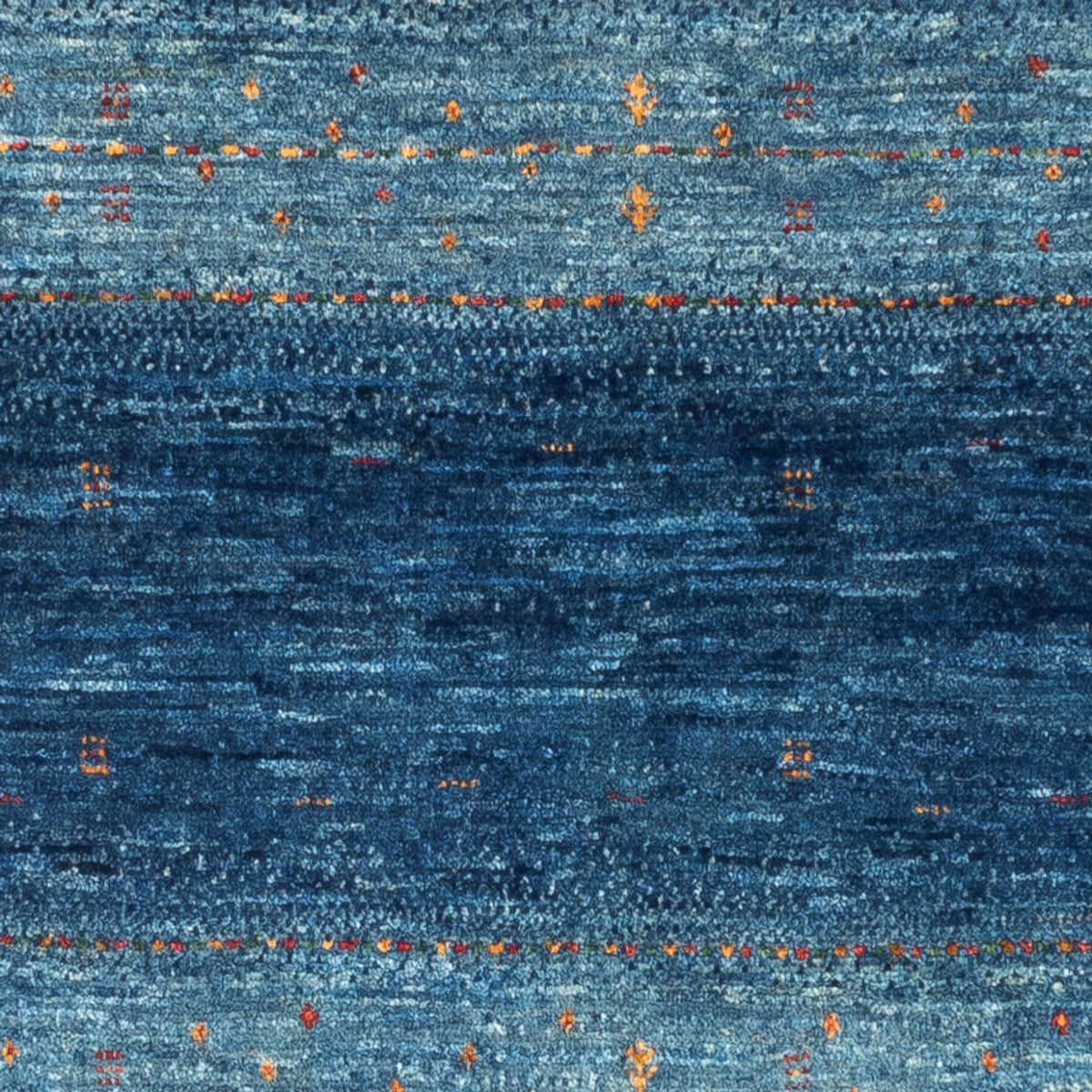 Gabbeh Tæppe - Loribaft Persisk - 135 x 82 cm - blå