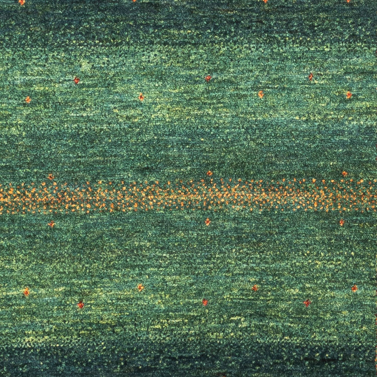 Gabbeh Tæppe - Loribaft Persisk - 127 x 86 cm - grøn