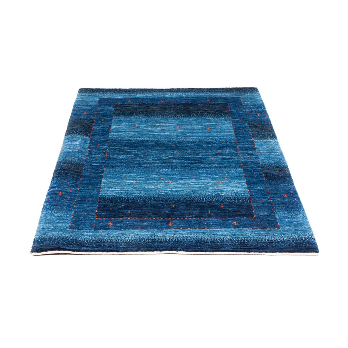 Gabbeh Tæppe - Loribaft Persisk - 135 x 93 cm - blå