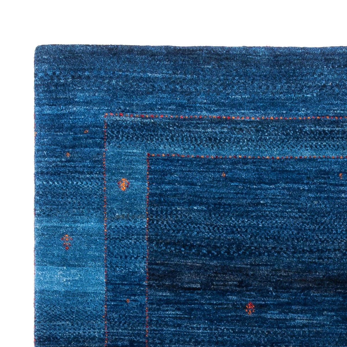 Gabbeh Tæppe - Loribaft Persisk - 164 x 116 cm - blå