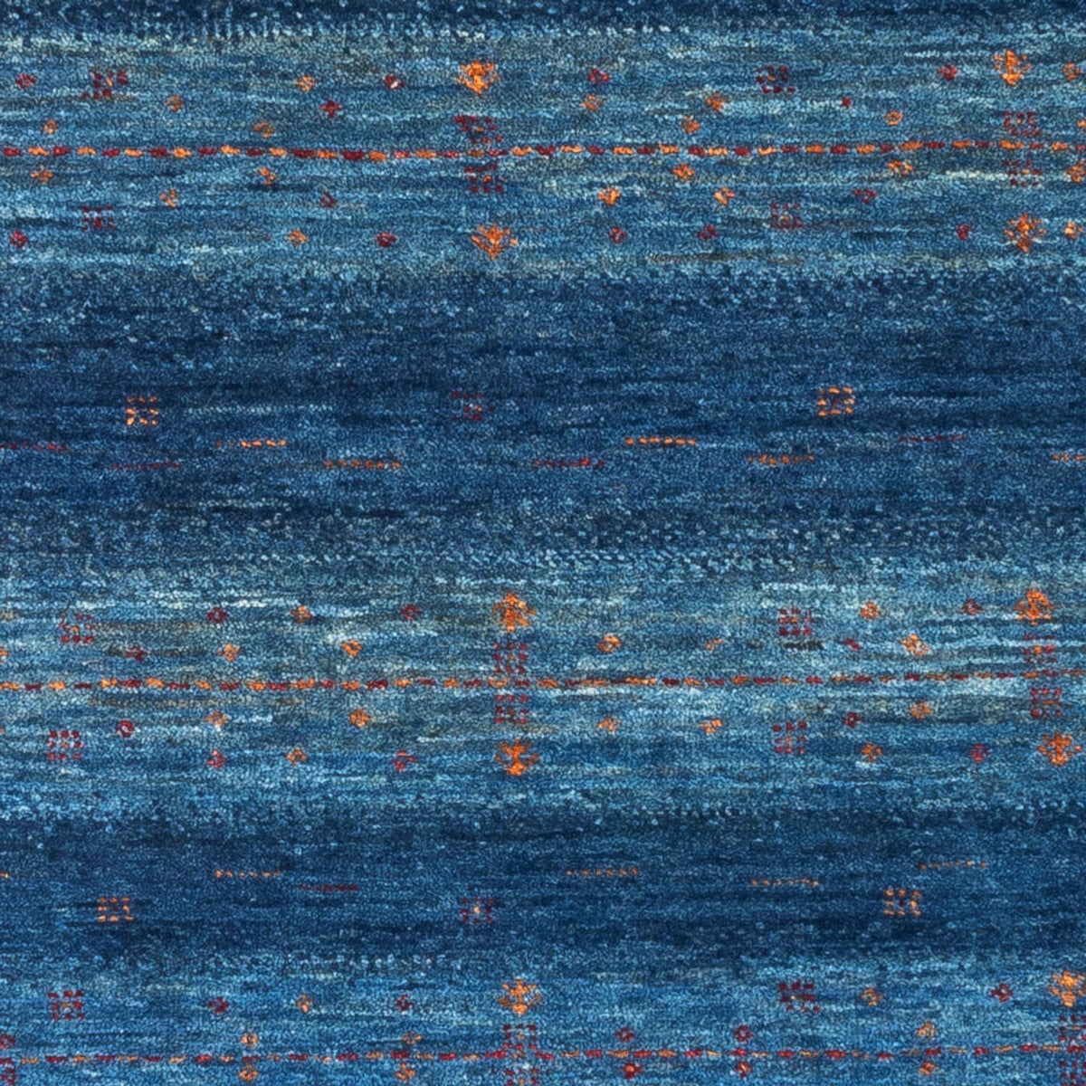 Gabbeh Tæppe - Loribaft Persisk - 120 x 85 cm - blå