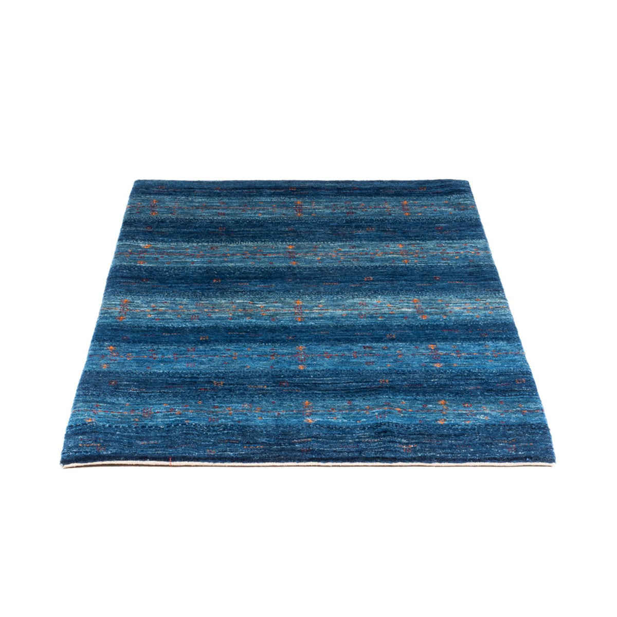 Gabbeh Tæppe - Loribaft Persisk - 120 x 85 cm - blå