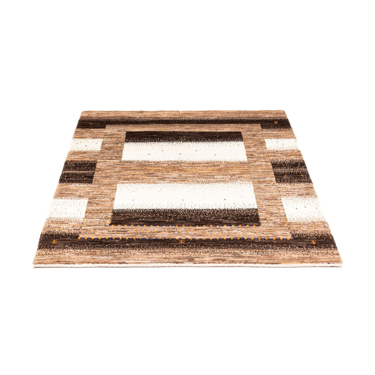 Gabbeh Tæppe - Loribaft Persisk - 146 x 108 cm - natur