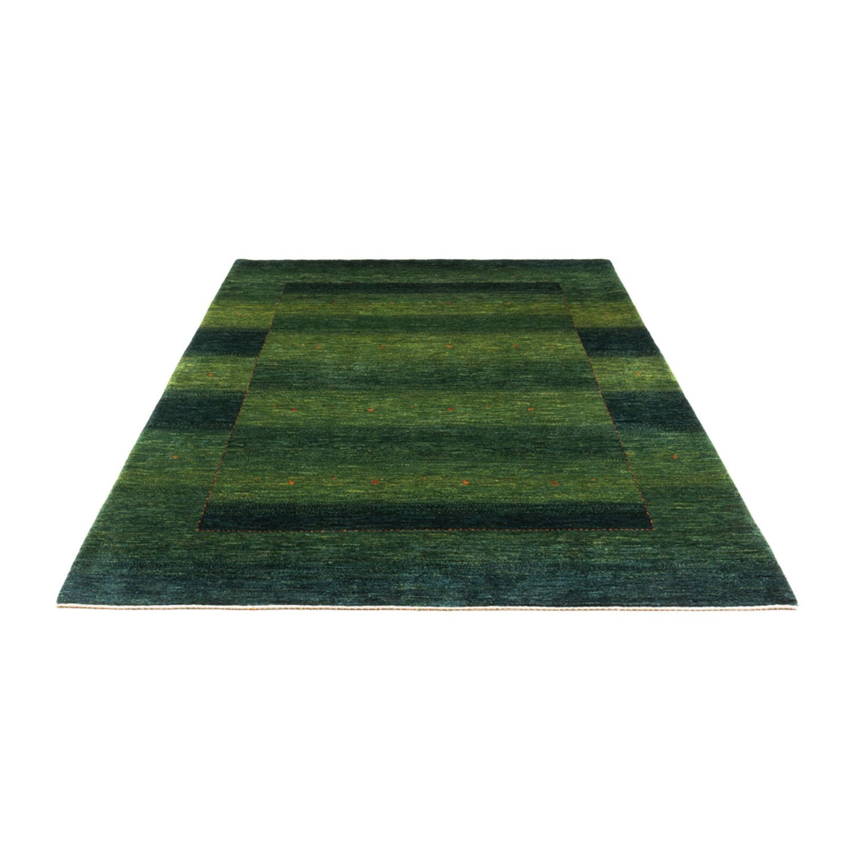 Gabbeh Tæppe - Loribaft Persisk - 244 x 172 cm - grøn
