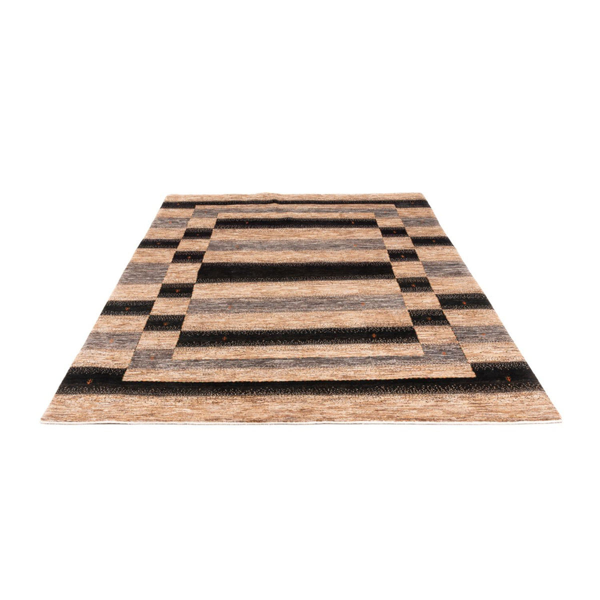 Gabbeh Tæppe - Loribaft Persisk - 247 x 173 cm - grå