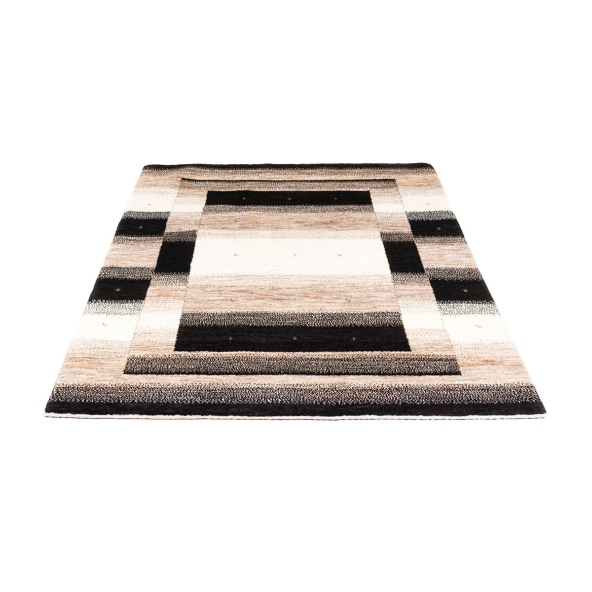 Gabbeh Tæppe - Loribaft Persisk - 184 x 126 cm - grå