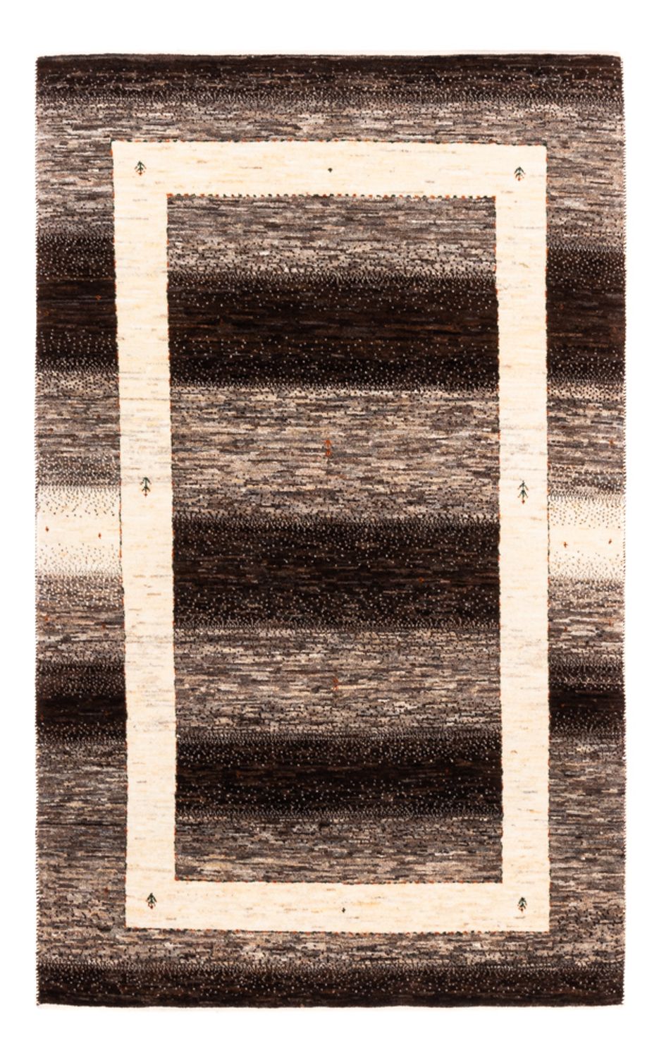 Gabbeh Tæppe - Loribaft Persisk - 173 x 111 cm - grå