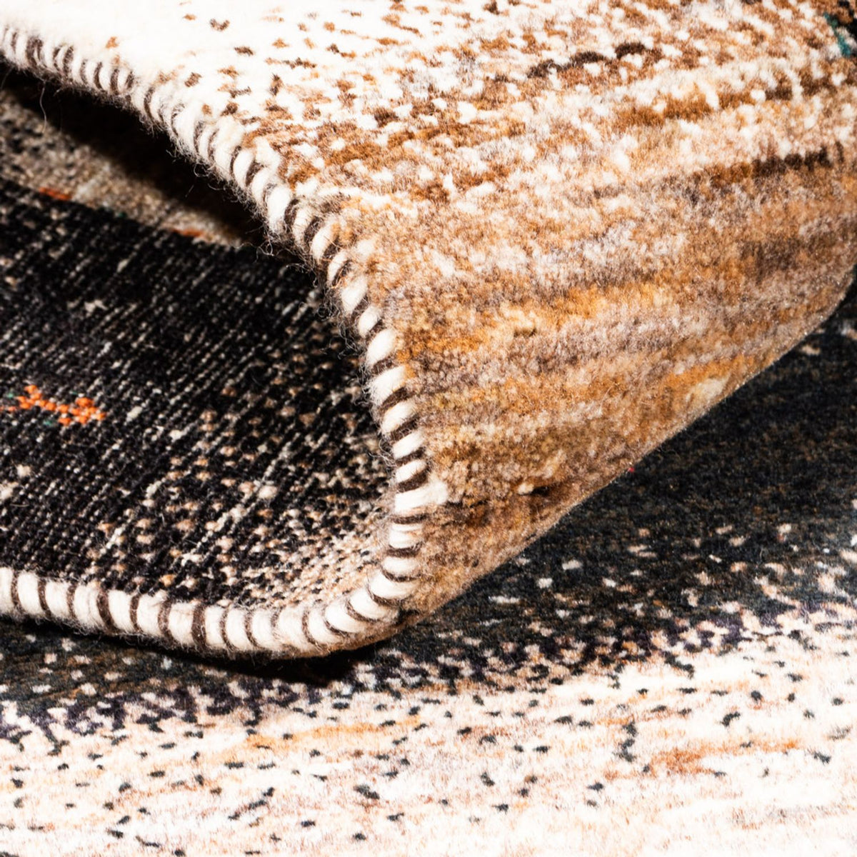 Gabbeh Tæppe - Loribaft Persisk - 190 x 125 cm - grå