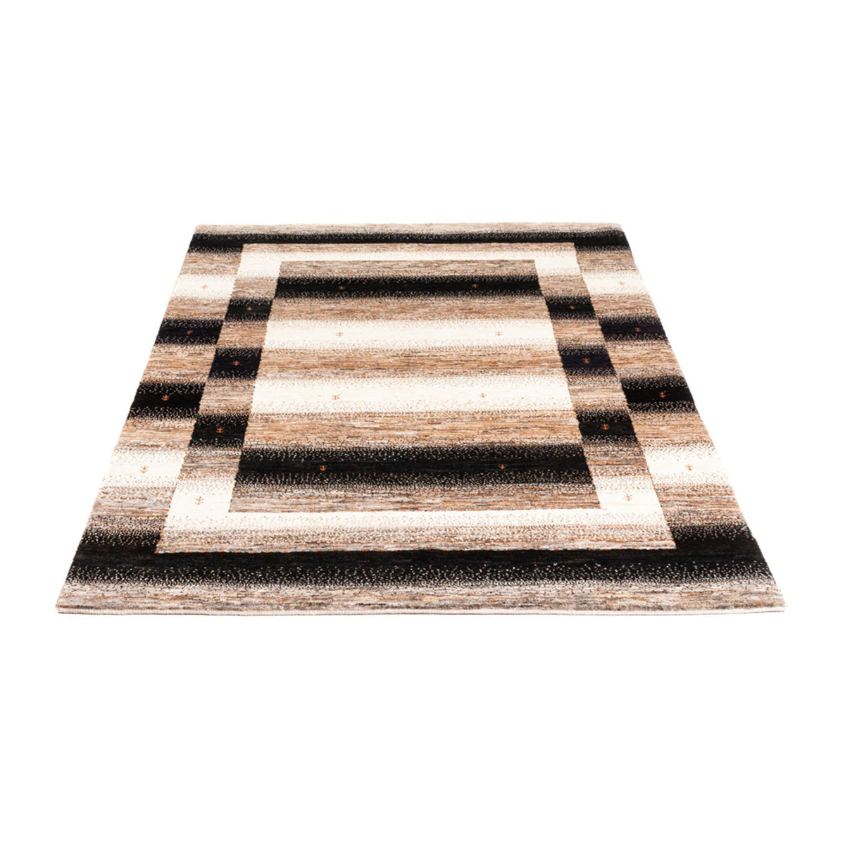 Gabbeh Tæppe - Loribaft Persisk - 190 x 125 cm - grå