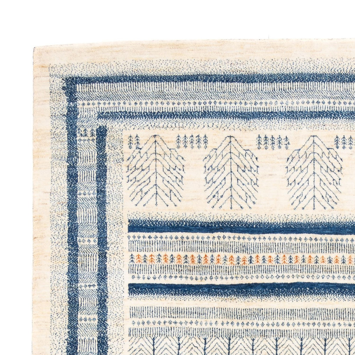 Gabbeh Tæppe - Loribaft Persisk - 308 x 226 cm - creme