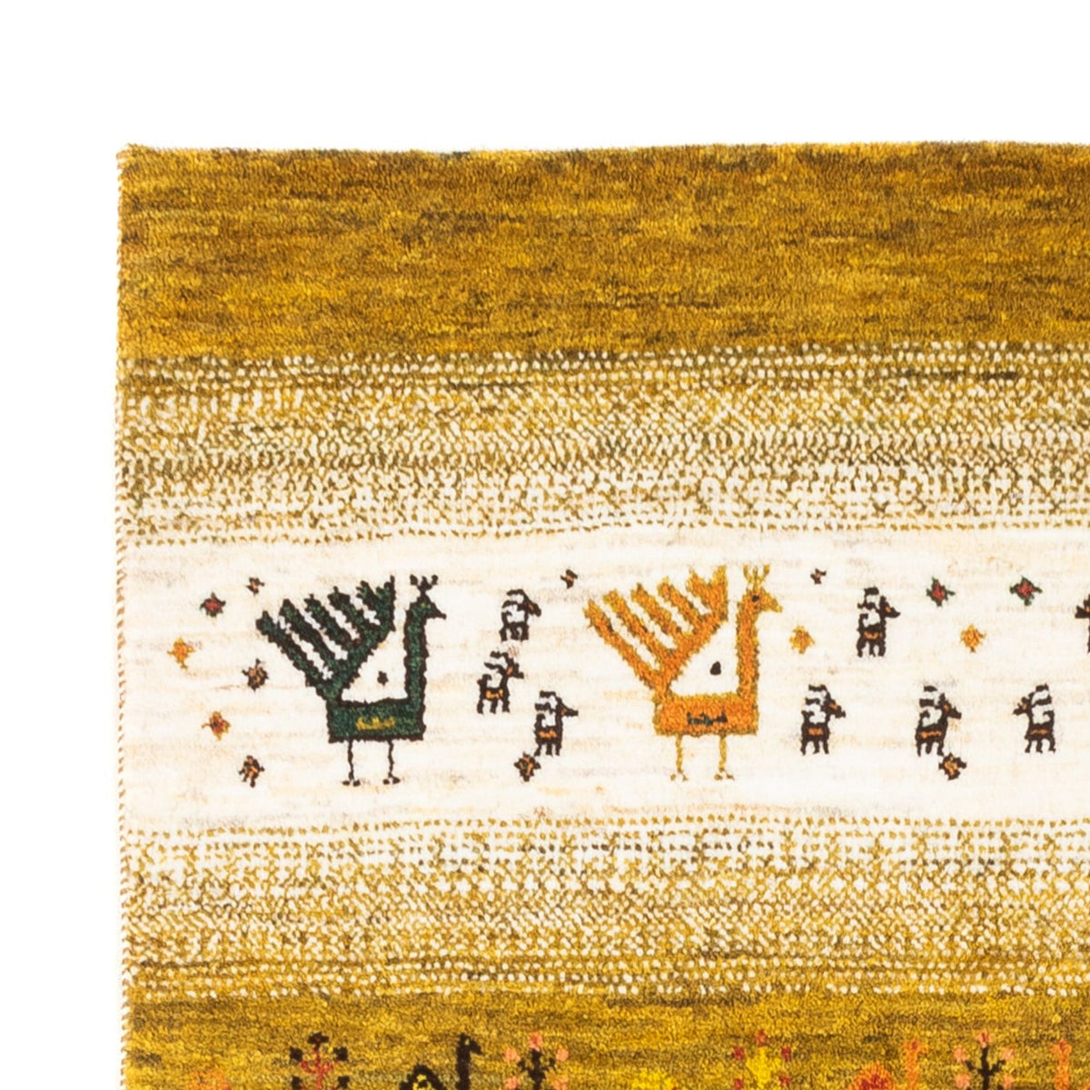 Gabbeh Tæppe - Loribaft Persisk - 128 x 82 cm - flerfarvet