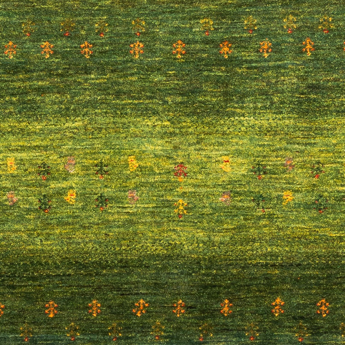 Gabbeh Tæppe - Loribaft Persisk - 175 x 123 cm - grøn