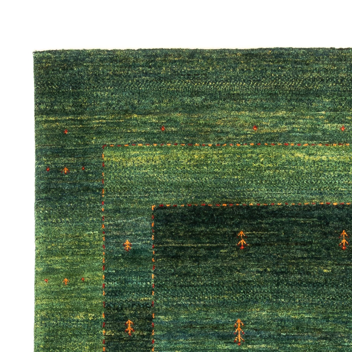 Gabbeh Tæppe - Loribaft Persisk - 192 x 126 cm - grøn