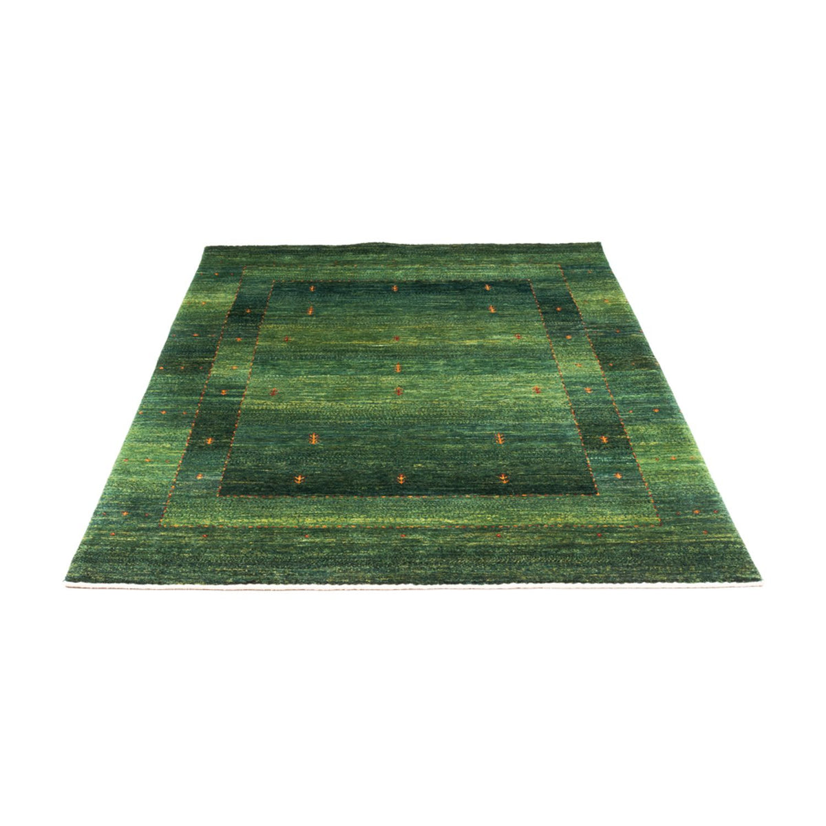Gabbeh Tæppe - Loribaft Persisk - 192 x 126 cm - grøn
