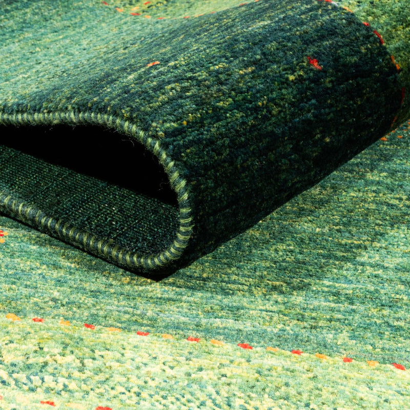 Gabbeh Tæppe - Loribaft Persisk - 190 x 132 cm - grøn