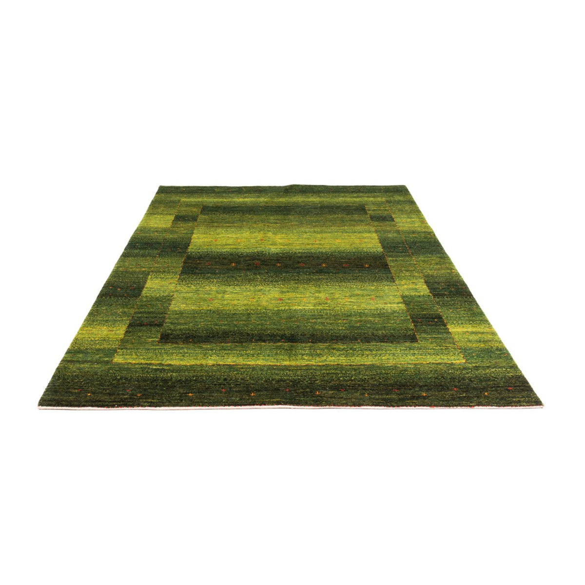 Gabbeh Tæppe - Loribaft Persisk - 236 x 166 cm - grøn