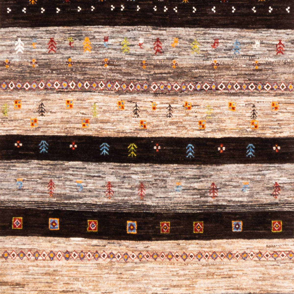 Gabbeh Tæppe - Loribaft Persisk - Royal - 244 x 177 cm - natur