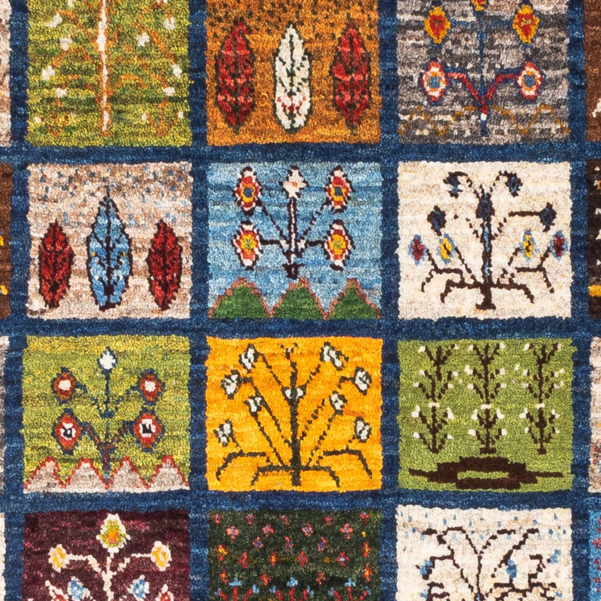 Gabbeh Tæppe - Loribaft Persisk - Royal - 132 x 86 cm - flerfarvet