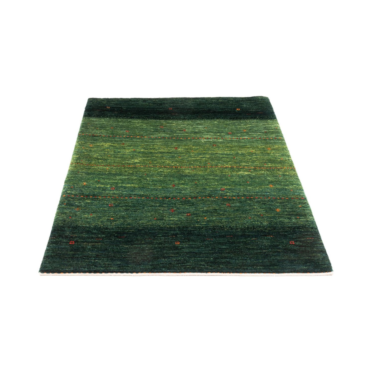 Gabbeh Tæppe - Loribaft Persisk - 132 x 90 cm - grøn