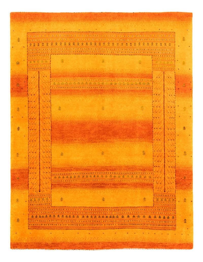 Gabbeh Tæppe - Loribaft Persisk - 200 x 154 cm - guld