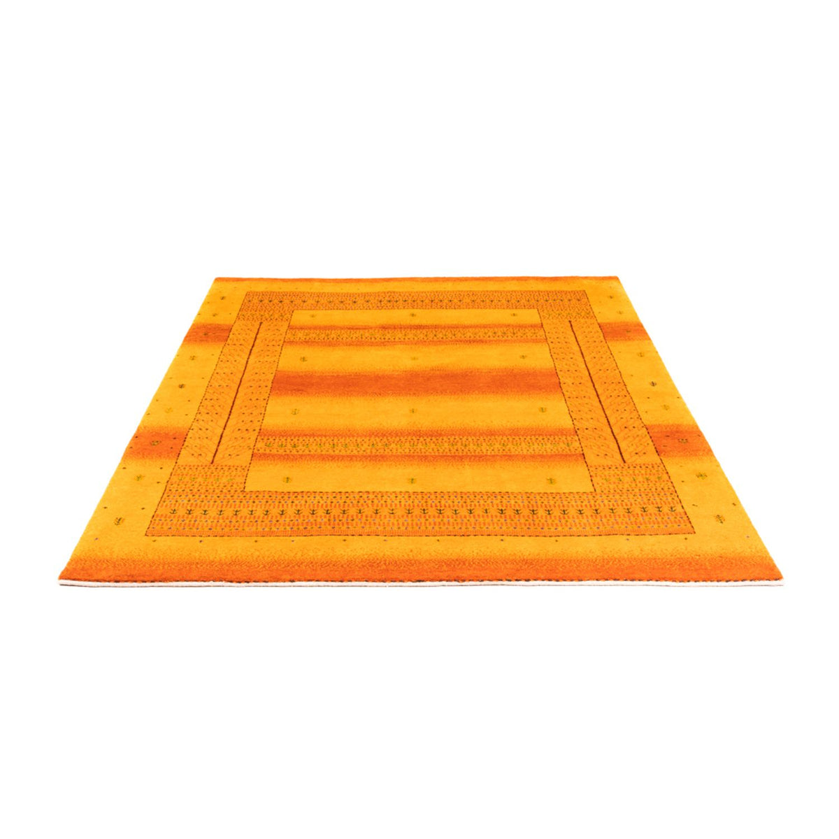 Gabbeh Tæppe - Loribaft Persisk - 200 x 154 cm - guld