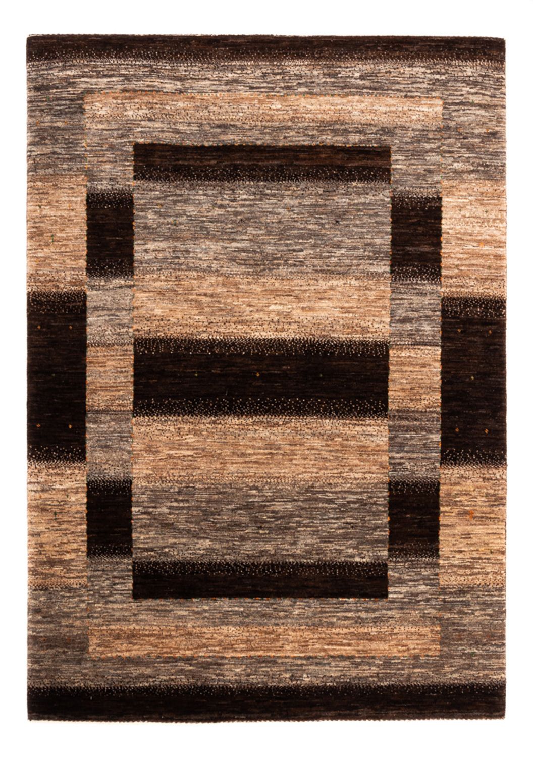 Gabbeh Tæppe - Loribaft Persisk - 203 x 145 cm - grå