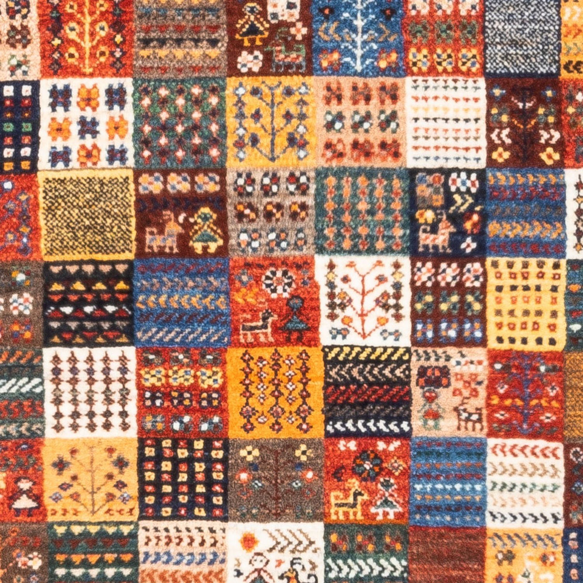 Gabbeh Tæppe - Loribaft Persisk - Royal - 132 x 84 cm - flerfarvet