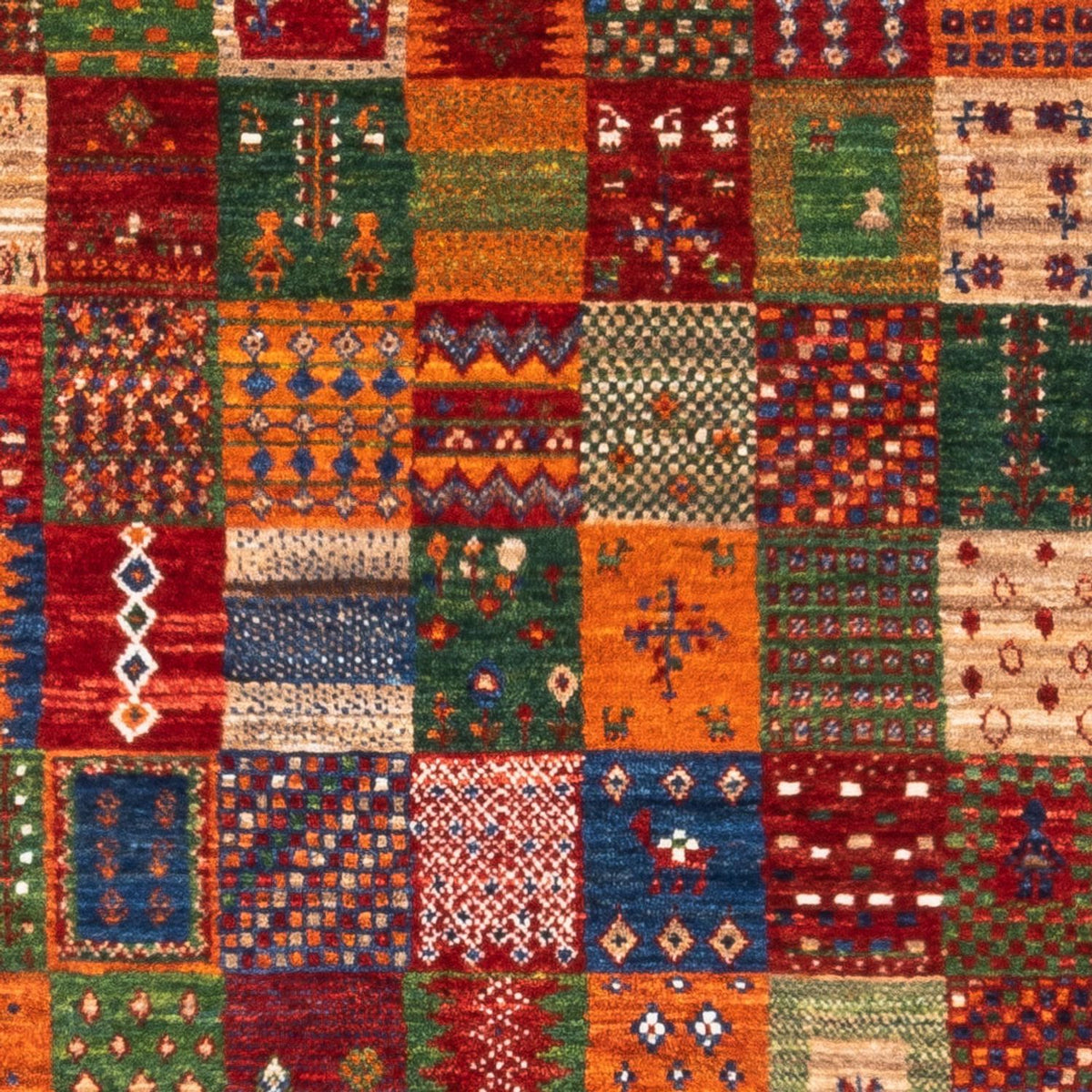 Gabbeh Tæppe - Loribaft Persisk - Royal - 137 x 88 cm - flerfarvet