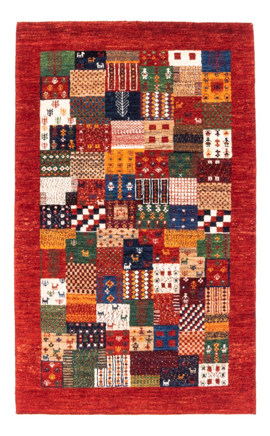 Gabbeh Tæppe - Loribaft Persisk - Royal - 128 x 80 cm - flerfarvet