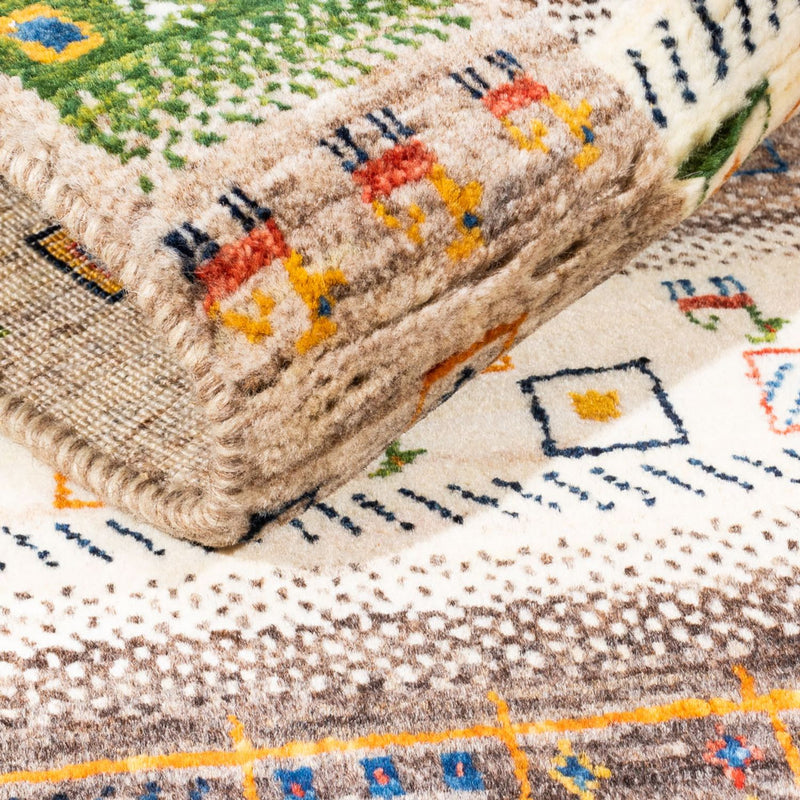 Gabbeh Tæppe - Loribaft Persisk - Royal - 135 x 87 cm - flerfarvet