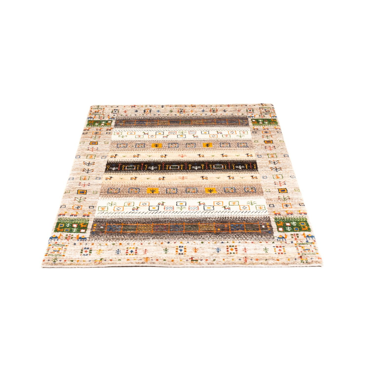 Gabbeh Tæppe - Loribaft Persisk - Royal - 135 x 87 cm - flerfarvet