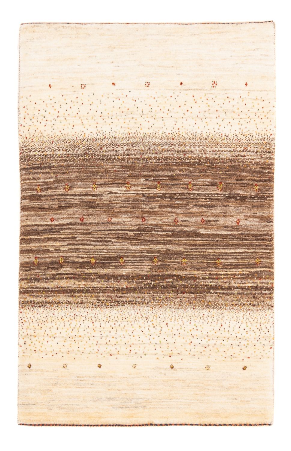 Gabbeh Tæppe - Loribaft Persisk - Royal - 121 x 82 cm - grå