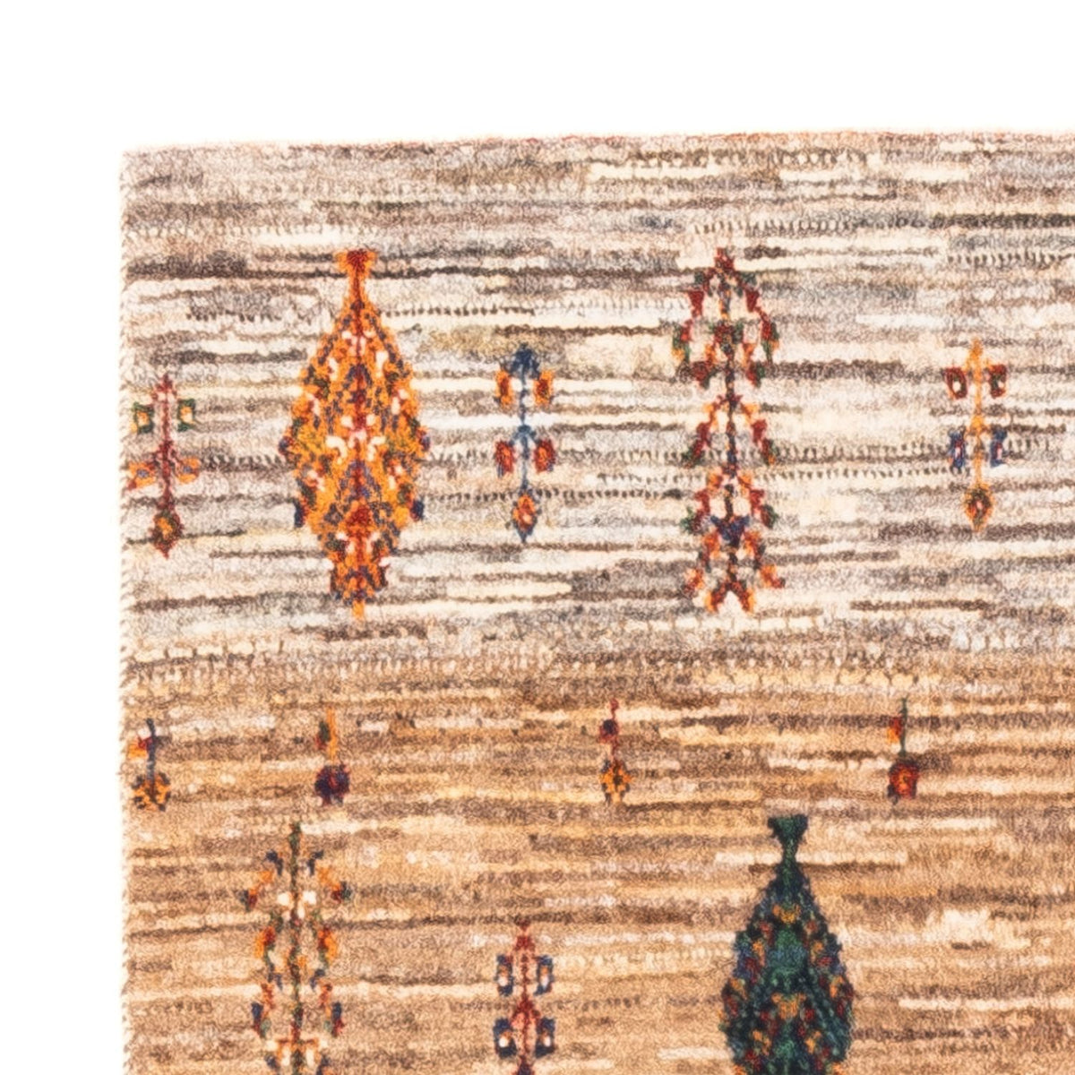 Gabbeh Tæppe - Loribaft Persisk - Royal - 125 x 85 cm - grå