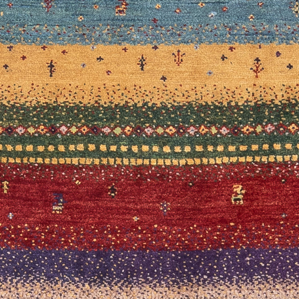 Gabbeh Tæppe - Loribaft Persisk - Royal - 130 x 85 cm - flerfarvet