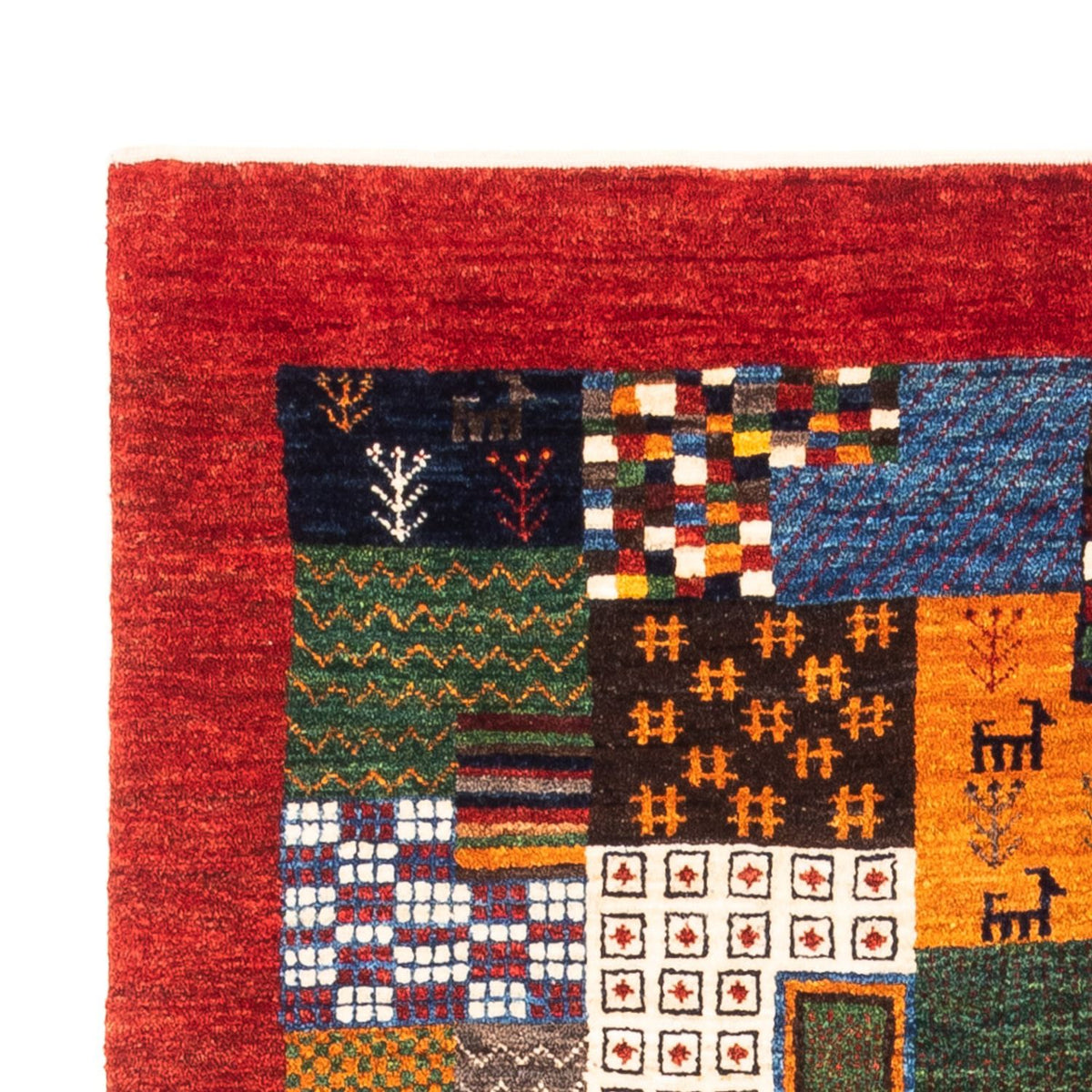Gabbeh Tæppe - Loribaft Persisk - Royal - 146 x 97 cm - flerfarvet