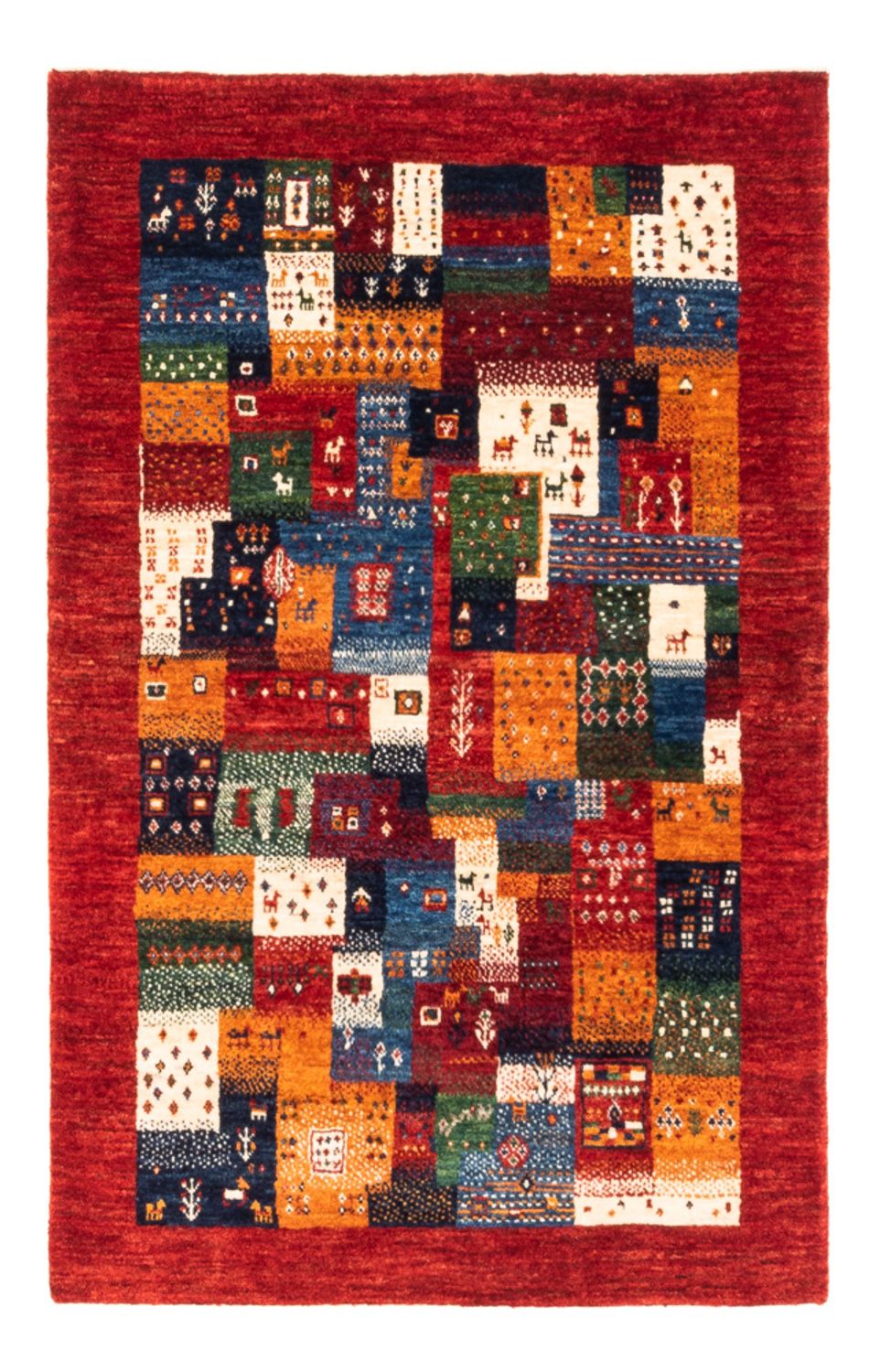 Gabbeh Tæppe - Loribaft Persisk - Royal - 127 x 84 cm - flerfarvet