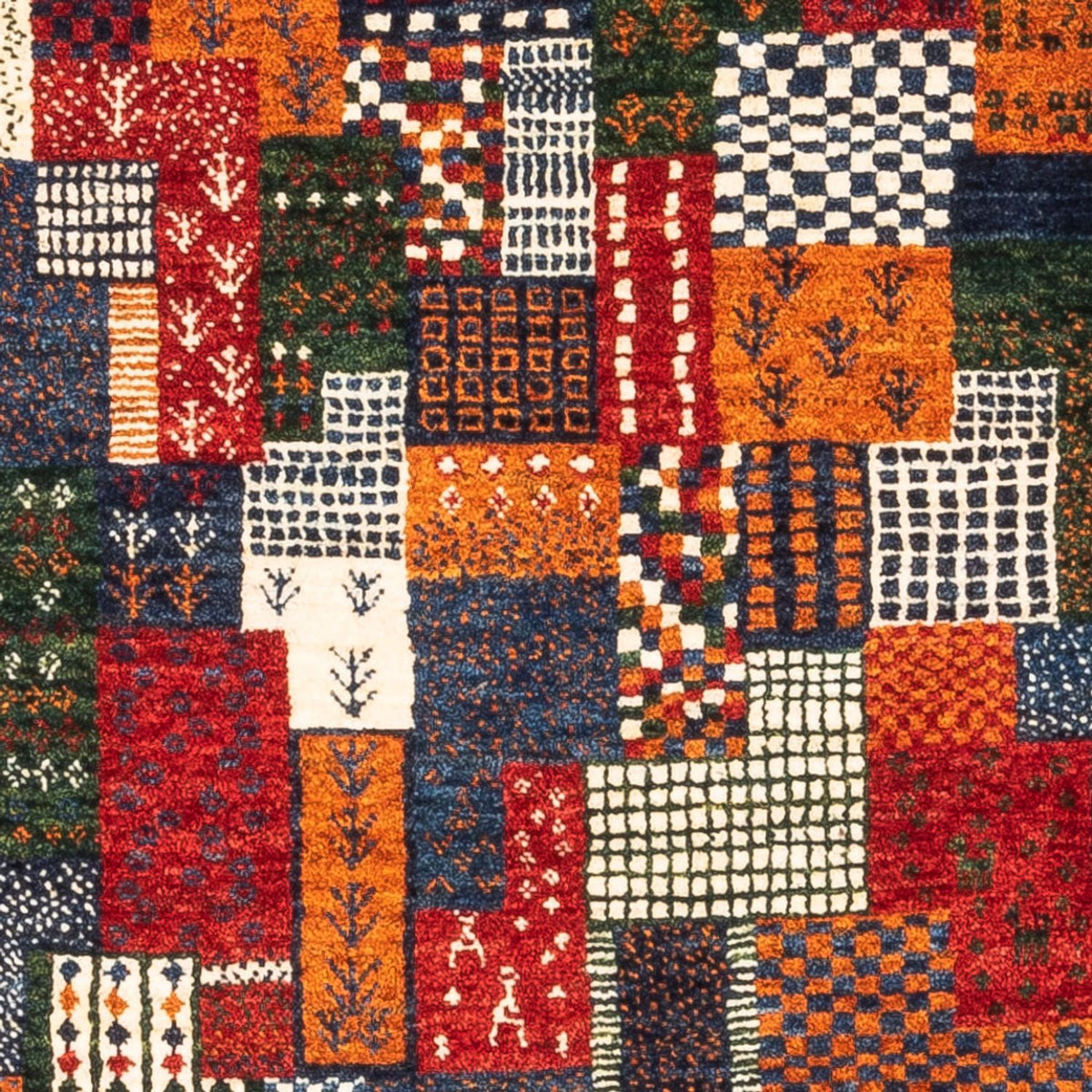 Gabbeh Tæppe - Loribaft Persisk - Royal - 120 x 80 cm - flerfarvet