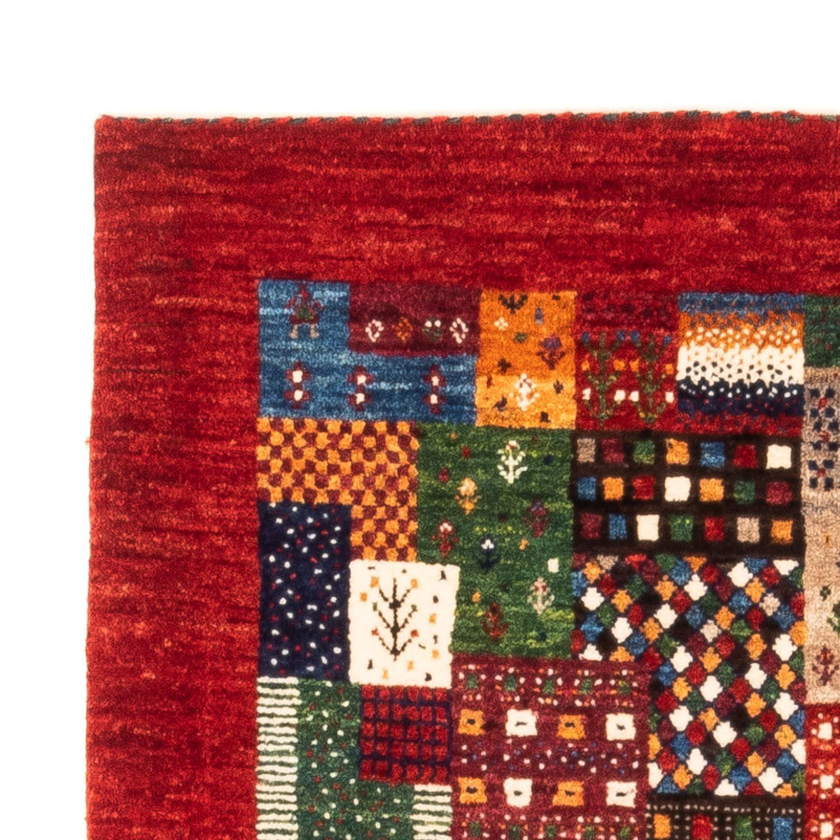 Gabbeh Tæppe - Loribaft Persisk - Royal - 127 x 88 cm - flerfarvet