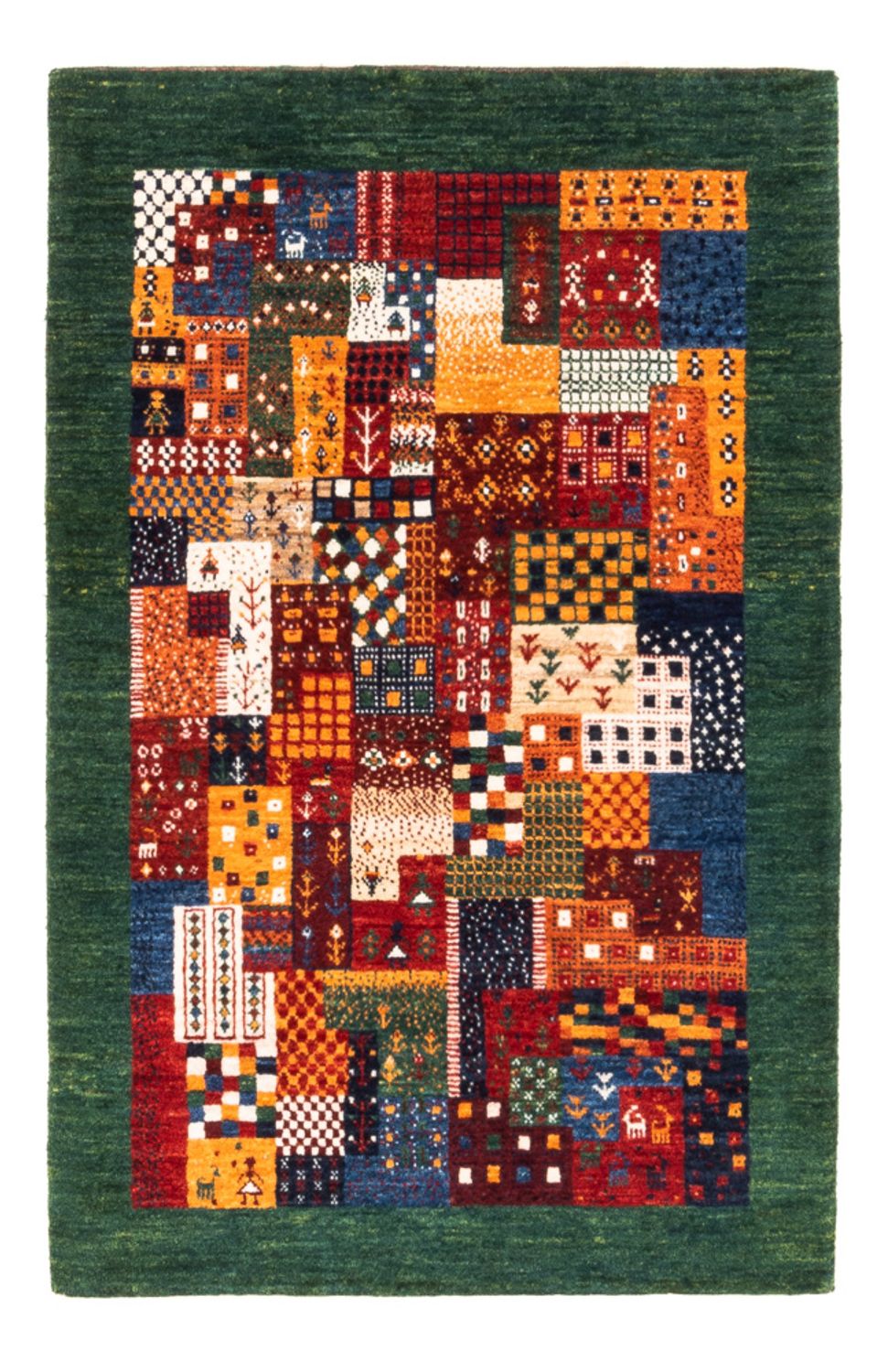 Gabbeh Tæppe - Loribaft Persisk - Royal - 128 x 85 cm - flerfarvet