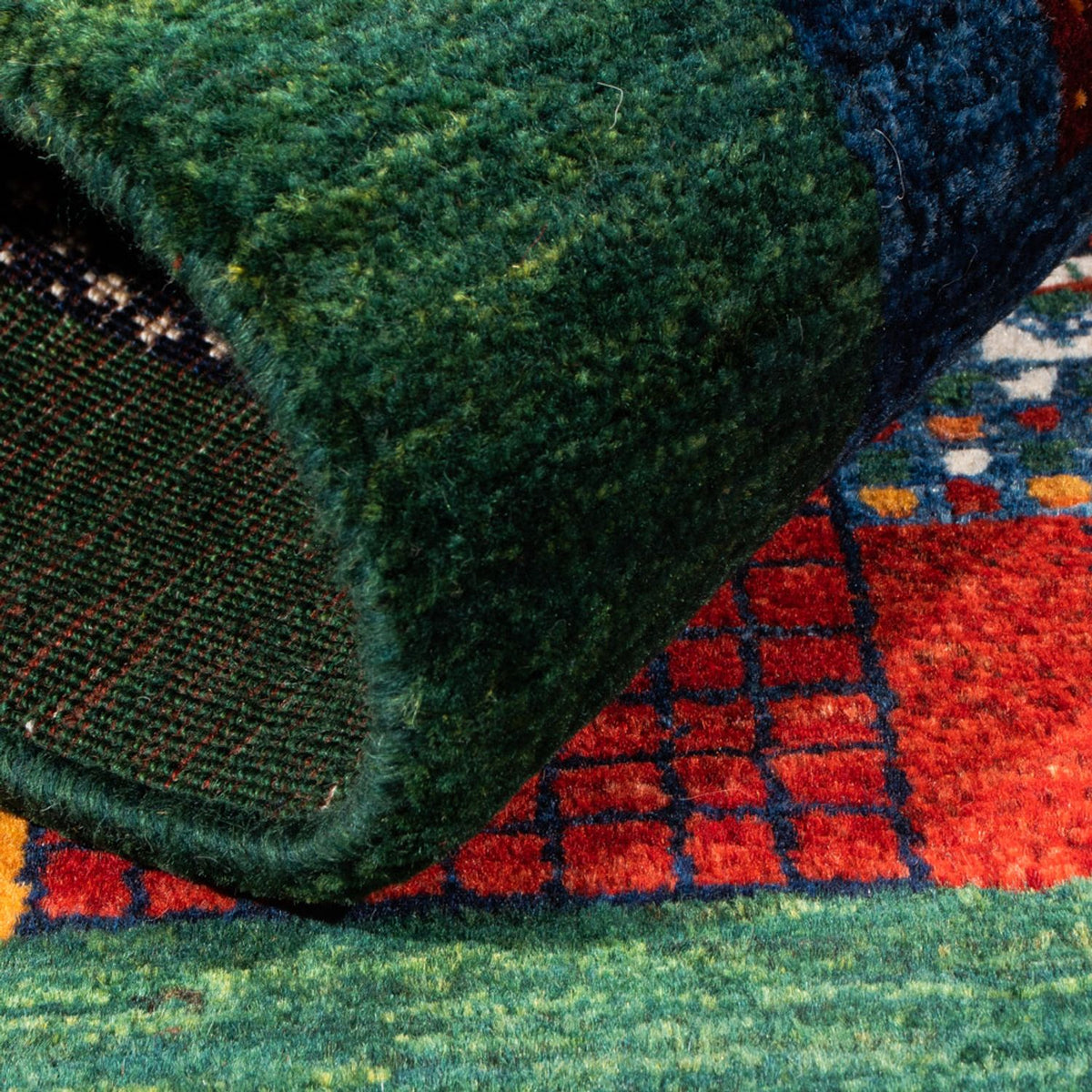 Gabbeh Tæppe - Loribaft Persisk - Royal - 128 x 85 cm - flerfarvet